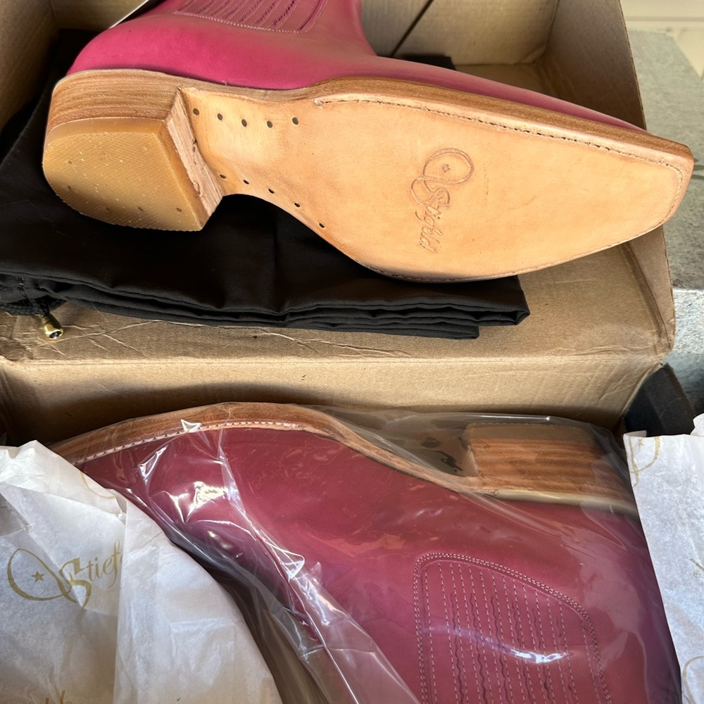 Stiefield Hot Pink Leather Boots